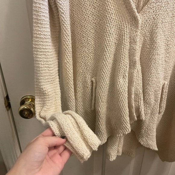 Free People Shark Bite Hem Cardigan - Picture 4 of 8